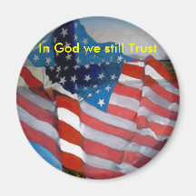 Better America Cross Flag Magnets