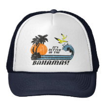 Better in Bahamas Faded Trucker Hat