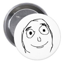 Better Than Expected Face Pinback Buttons