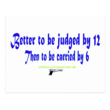 Better to be judged by 12 post cards