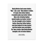 Betty Botter Bitter Butter Better (Tongue Twister)