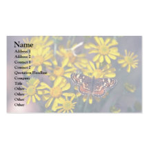 Beurre sur les fleurs modèle de carte de visite