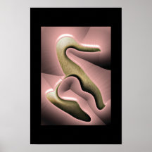 bevelled pink print