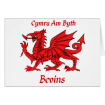 Bevins Welsh Dragon Greeting Card