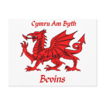 Bevins Welsh Dragon Postcard