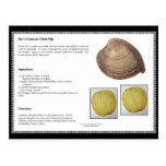 Bev's Famous Clam Dip Recipe Post Cards