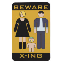 Beware Demons Rectangle Magnet