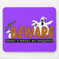 Beware Ghosts and Goblins mousepads