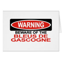 Beware Of Bleus De Gascogne Greeting Card