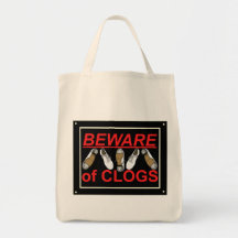 Beware of Clogs Dance Design Bags