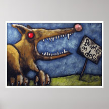 "BEWARE OF DOG #2" POSTERS