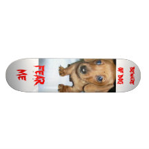 beware of dog custom skateboard