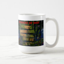 Beware of dog mug