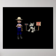 Beware Of Dog Poster