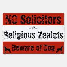 Beware of Dog Yard Sign