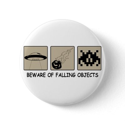 Beware of Falling Objects Button by TheCultureShock