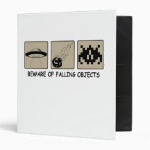 Beware of Falling Objects School Binder