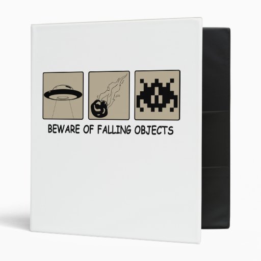 Beware of Falling Objects School Binder