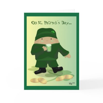 Beware of Little Eggies St Patrick's Day Card by elledeegee
