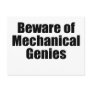 Beware of Mechanical Genies