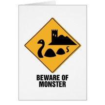 Beware Of Monster Greeting Cards