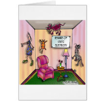 Beware of Static Electricity Cards
