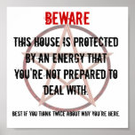 BEWARE Sign For Property Owners Print