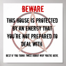 BEWARE Sign For Property Owners Print
