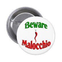 Beware The Malocchio (Evil Eye) Button