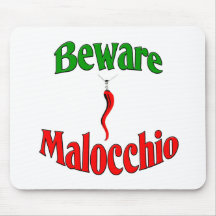 Beware The Malocchio (Evil Eye) Mousepads