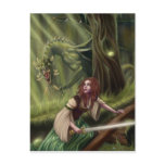 Beware the Woods Postcard