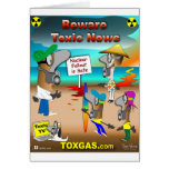Beware Toxic News Greeting Card