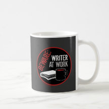 Beware: Writer at Work Mugs