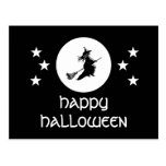 Bewitching Halloween Postcard, Black