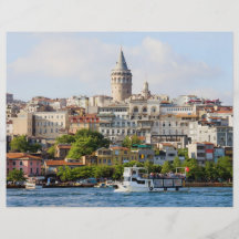 Beyoglu District and Galata Tower in Istanbul Personalized Flyer