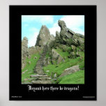 Beyond Here There Be Dragons posters