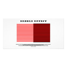 Bezold Effect (Optical Illusion) Personalized Photo Card