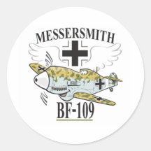 bf-109 e round sticker