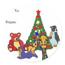 BF- Christmas Gift tag stickers