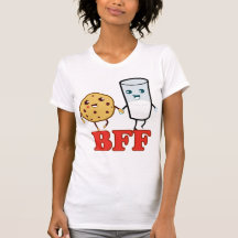 BFF, cookie and milk - Customized Shirts
