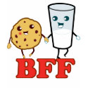 BFF, cookie and milk - Customized t-shirts