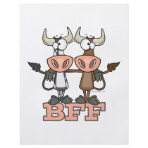 BFF cow best friends forever buddies Flyer Design