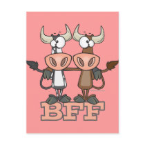 BFF cow best friends forever buddies Post Card