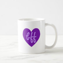 bff dans le pourpre tasses à café