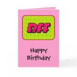 BFF Happy Birthday Card