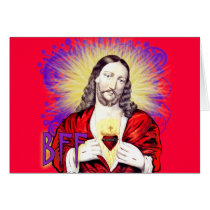 BFF Jesus Christ Greeting Card