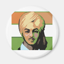 Bhagat Singh: A Revolutionary Hero Fridge Magnet