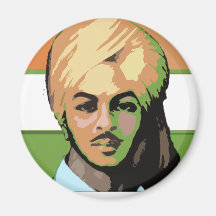 Bhagat Singh: A Revolutionary Hero Fridge Magnet