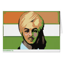 Bhagat Singh: A Revolutionary Hero Greeting Card