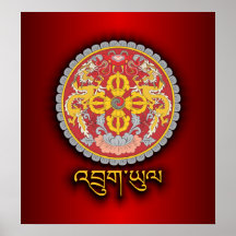 Bhutan National Emblem Posters